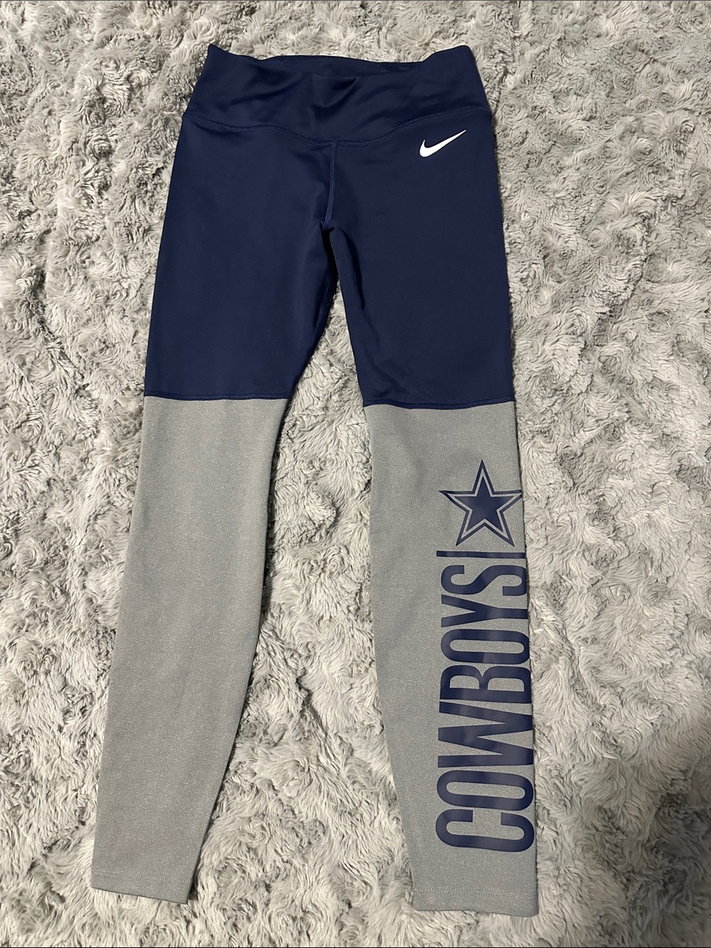 Nike Dri-Fit Navy and Gray Cowboys Women’s Leggings